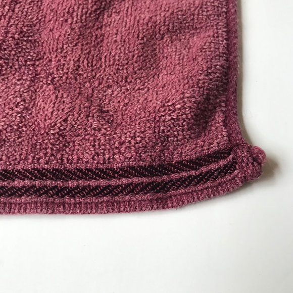 Vintage Oriole Bird Tea Towel Embroidered Hand Kitchen Bath Yellow Burgundy - Picture 13 of 14